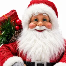 عروسک مدل بابانوئل طرح کریسمس ارتفاع ۵۰ سانتی متر