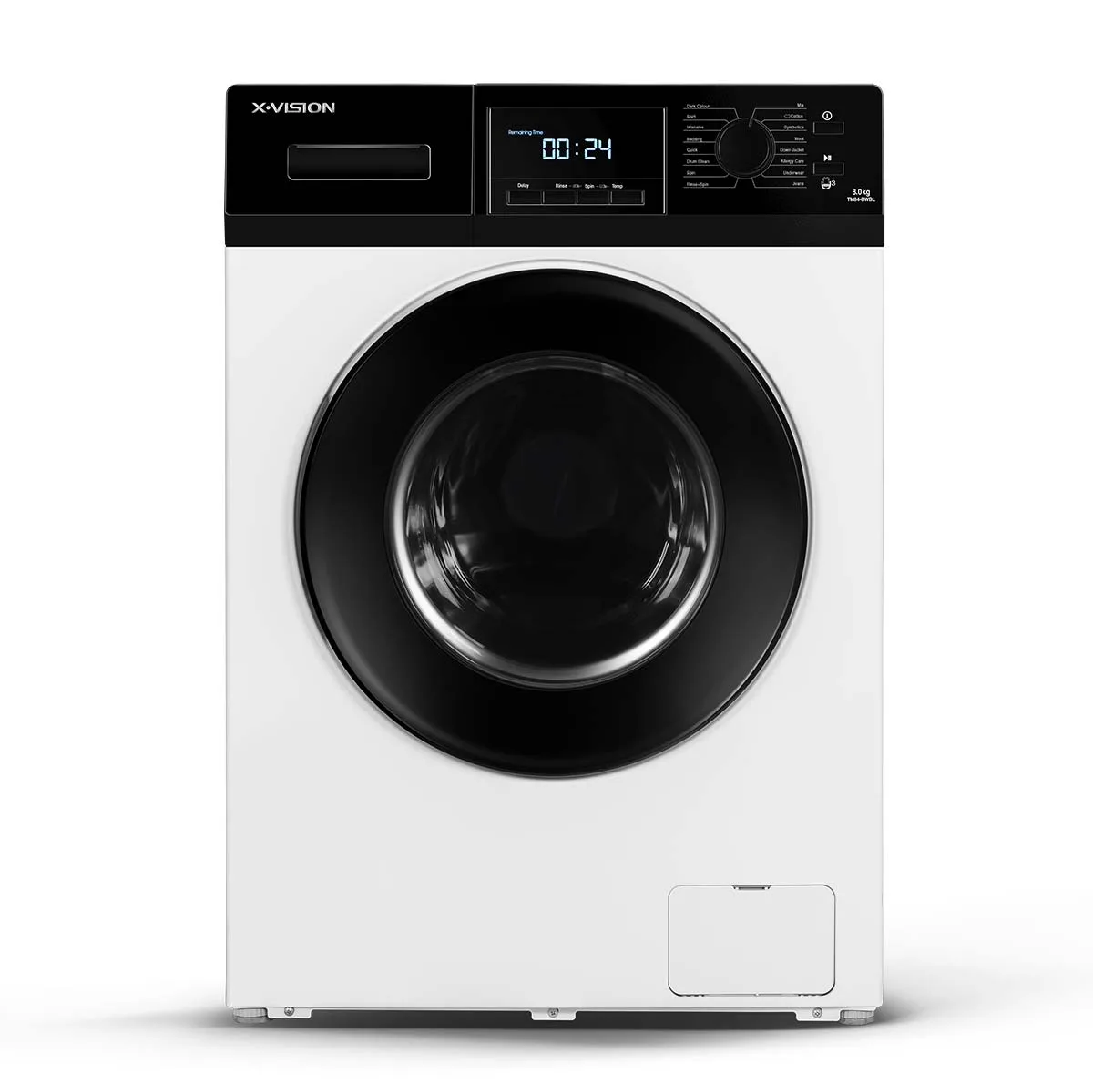 ماشین لباسشویی ایکس ویژن مدل TM84-BWBL/BSBL ظرفیت 8 کیلوگرم
