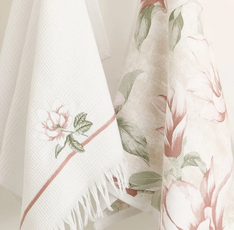 دستمال آشپزخانه انگلیش هوم مدل Magnolia بسته 2 عددی