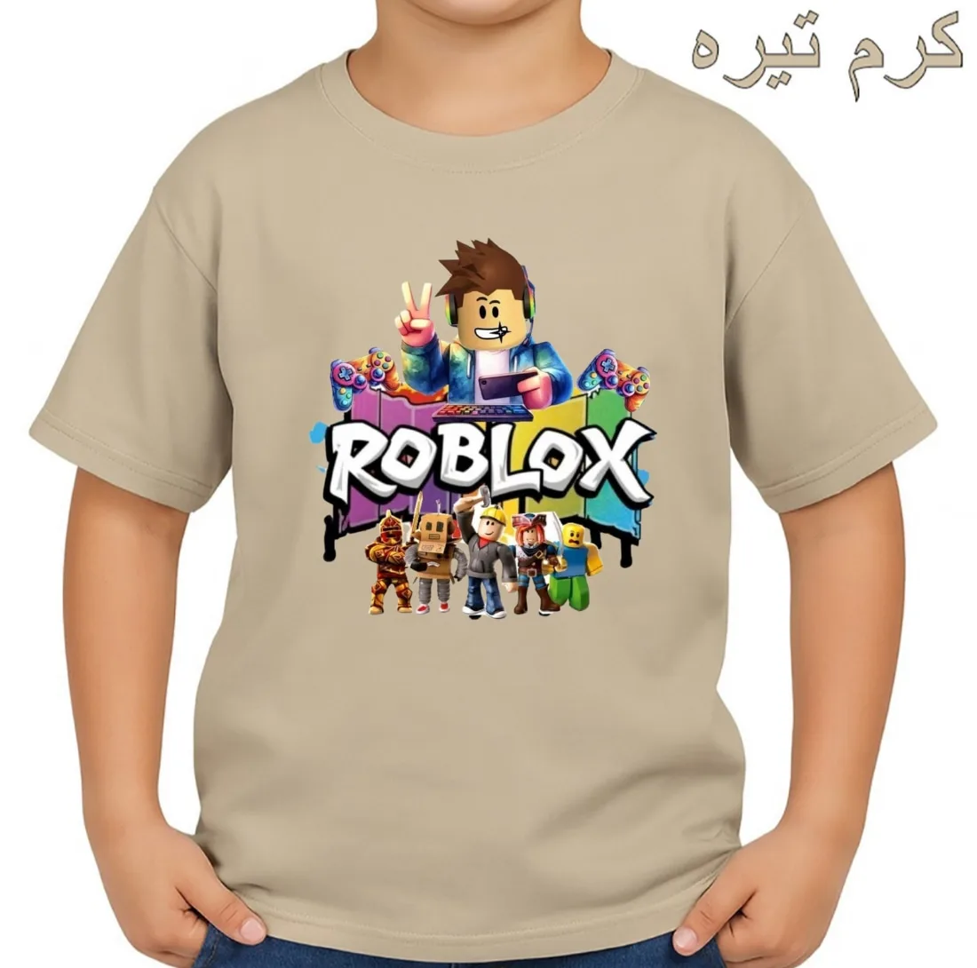 تی‌شرت آستین کوتاه بچگانه مدل روبلاکس کد p5