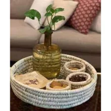 سینی حصیری مدل دست بافت کد30