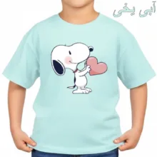 تی‌شرت آستین کوتاه بچگانه مدل اسنوپی کد v8