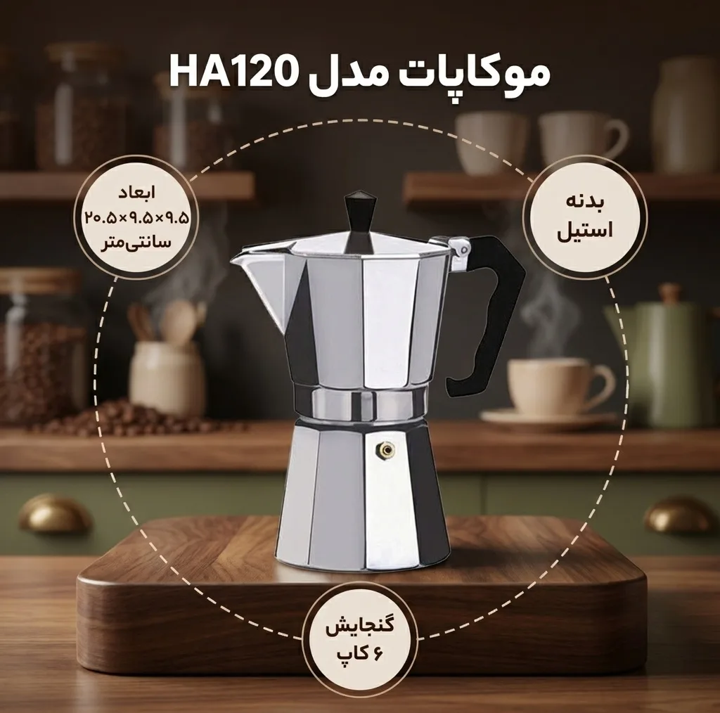 موکاپات مدل HA120