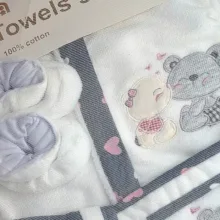 ست 5 تکه حوله پالتویی کودک مادرکر مدل cute bear