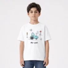 تی‌شرت آستین کوتاه بچگانه مدل تراکتور کد v1