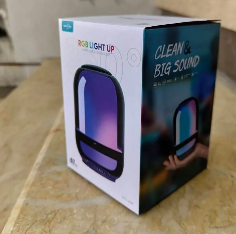 اسپیکر بلوتوثی قابل حمل گریت نایس مدل RGB LIGHT UP