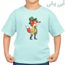 تی‌شرت آستین کوتاه بچگانه مدل روباه کد v5