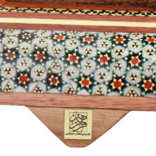 قلمدان خاتم کاری فراز هنر مدل هشت گوش طرح 24 سیم کد 1520