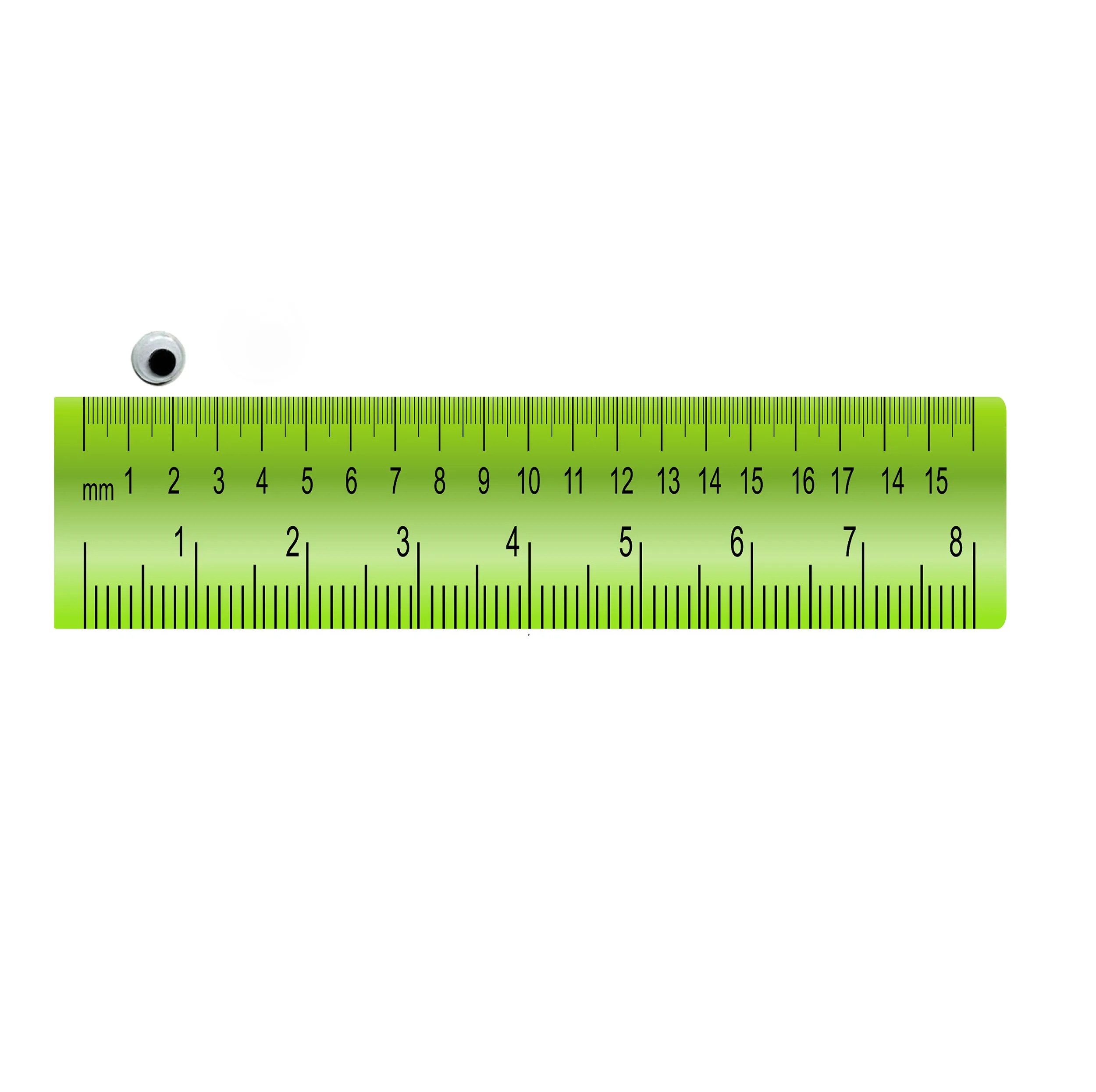 چشم عروسک مدل دایره ای کد MOT-12 بسته 20 عددی