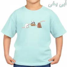تی‌شرت آستین کوتاه بچگانه مدل سه خرس جعبه کد v9