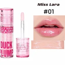 برق لب مایع حجم دهنده میس لارا مدل DUCK PLUMP با شماره رنگ 1 و جلوه اکلیلی