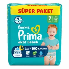 پوشک بچه پریما مدل Aktif Bebek شماره 7 بسته 30 عددی
