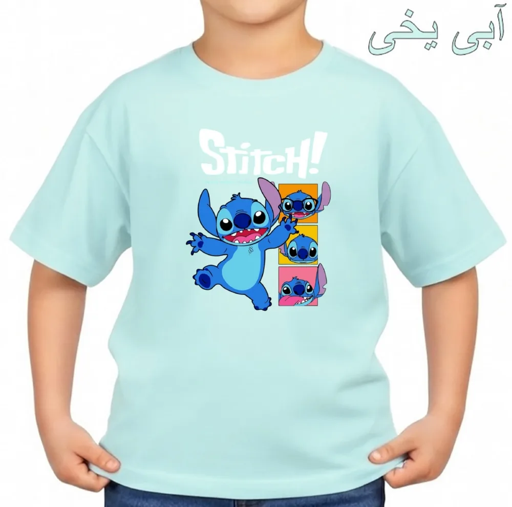 تیشرت آستین کوتاه بچگانه مدل استیج کد v6