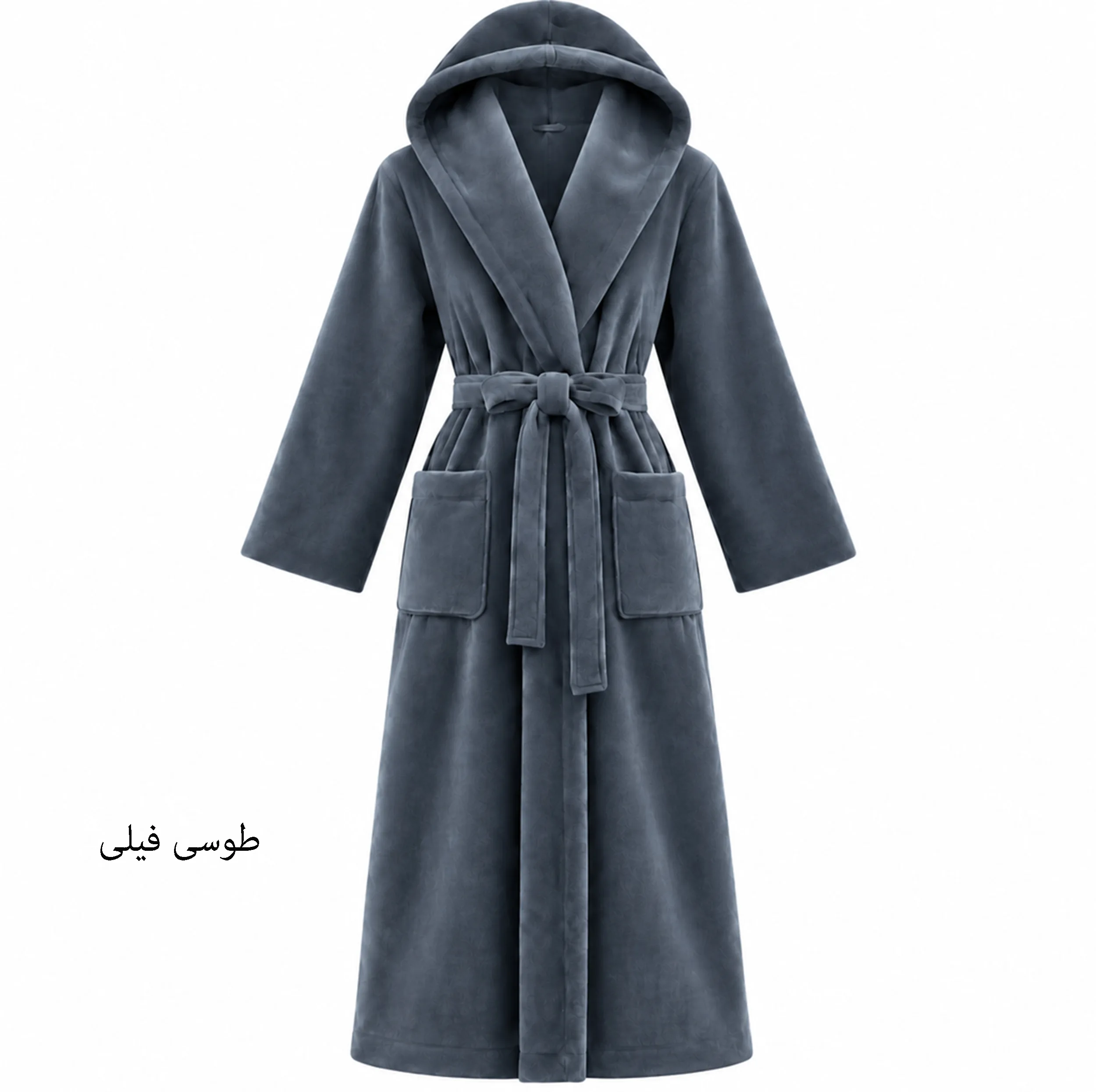 حوله پالتویی هنرمند مدل Classic Plain سایز ۱۴۵ مناسب قد ۱۸۰ الی ۲۱۰ سانتی متر