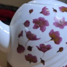قوری الیزابت مدل گل کد e18 گنجایش 800 میلی لیتر