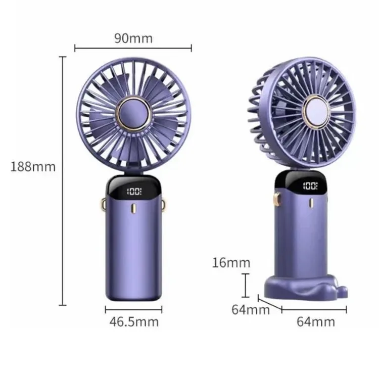 پنکه شارژی مدل XL-N15 ظرفیت 1200 میلی آمپر ساعت