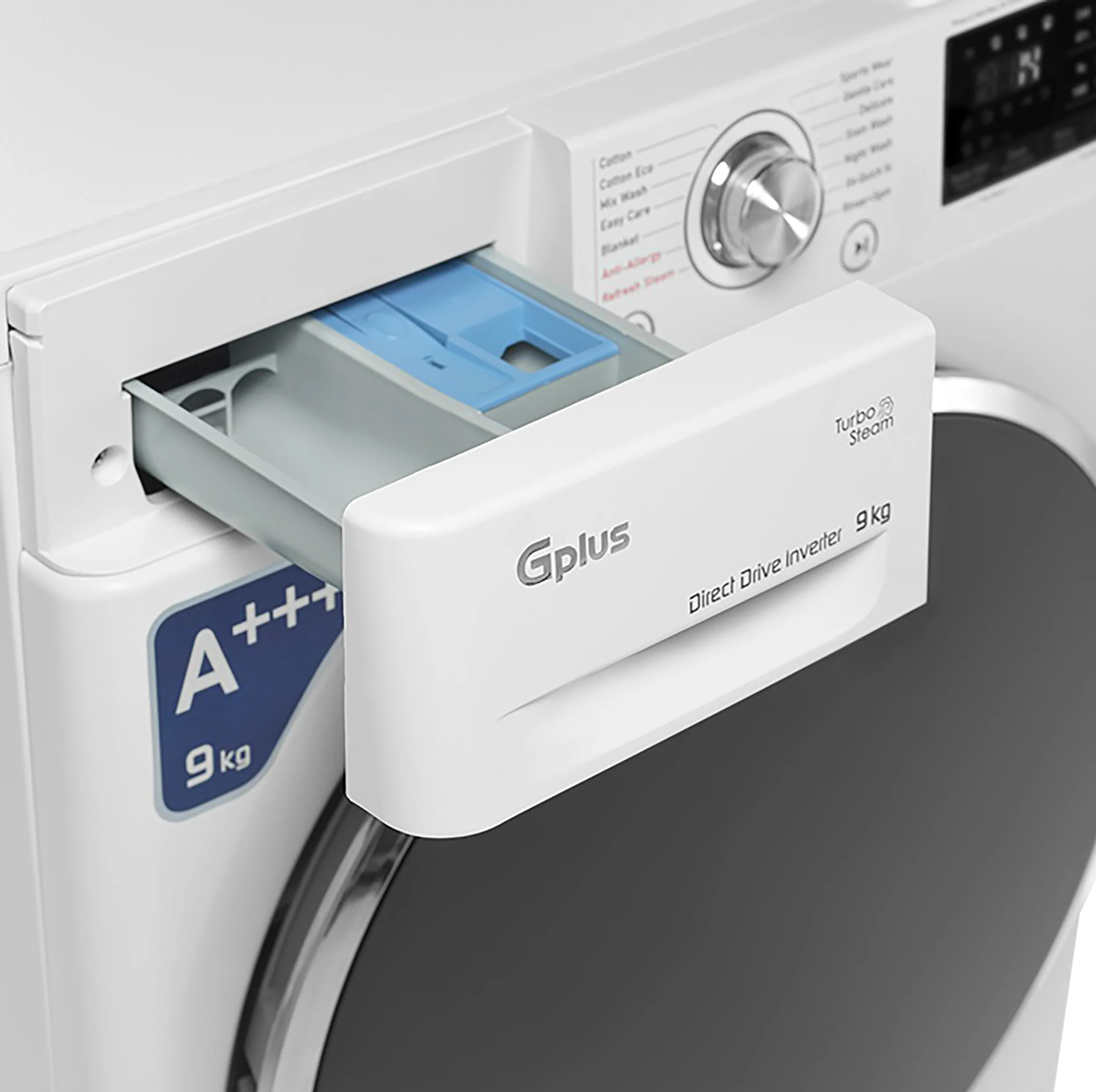 ماشین لباسشویی 9 کیلوگرم اتوماتیک جی پلاس مدل GWM-R909W