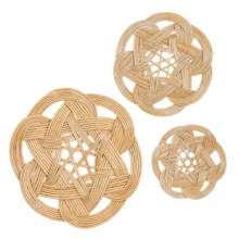 دیوارکوب حصیری مدل منحنی بسته 3 عددی