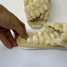 دمپایی حوله‌ای نیکتا مدل 12000-11 کد 1703-CR