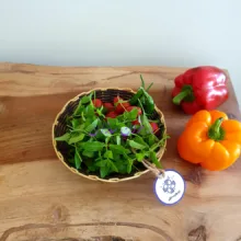 سبد حصیر بافی ارغوان سازان مدل بهار مجموعه 3 عددی