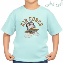 تی‌شرت آستین کوتاه یقه گرد بچگانه مدل خرگوش و هواپیما کد v11