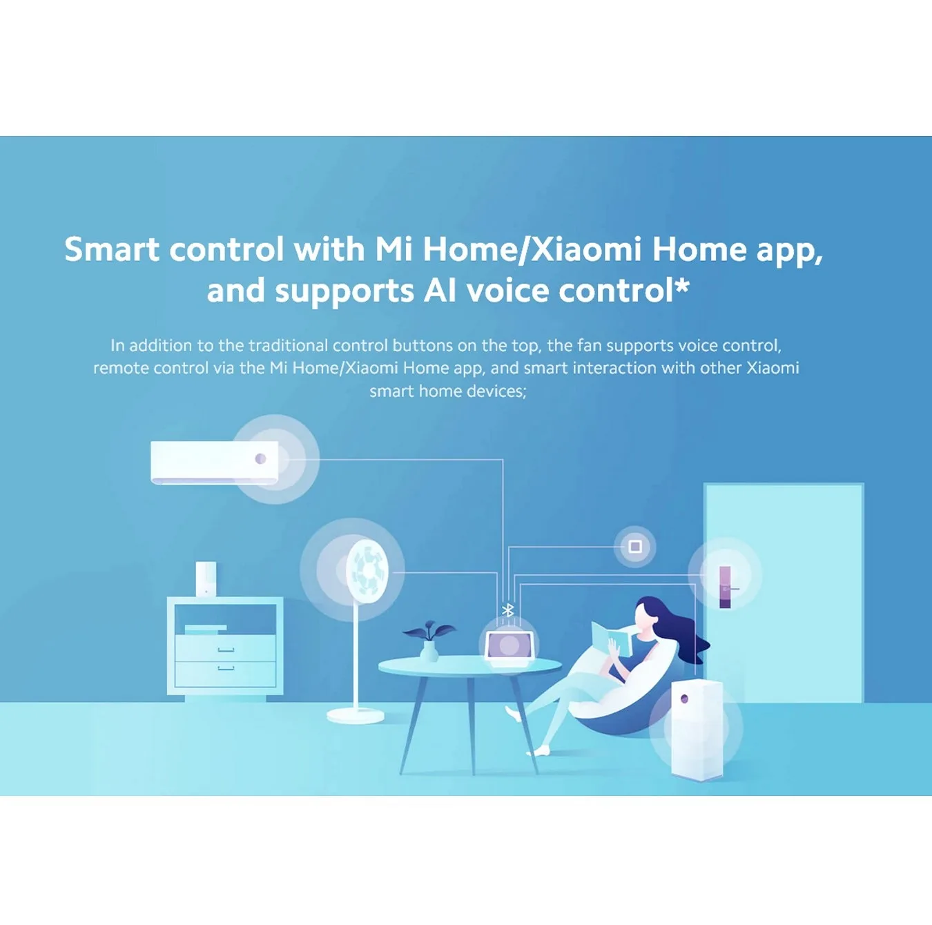 پنکه شارژی شیائومی مدل Xiaomi Smart Standing Fan 2 Pro ظرفیت 2800 میلی آمپر ساعت