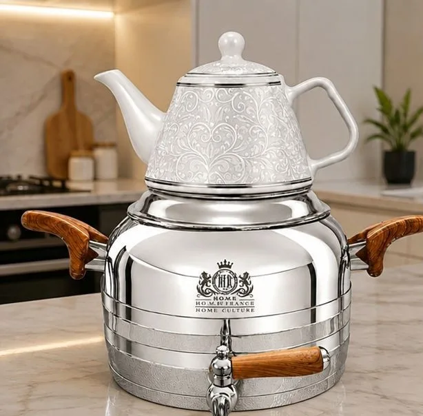 ست کتری و قوری سرهوم مدل 107012 گنجایش کتری 3/5 لیتر گنجایش قوری 0.5 لیتر