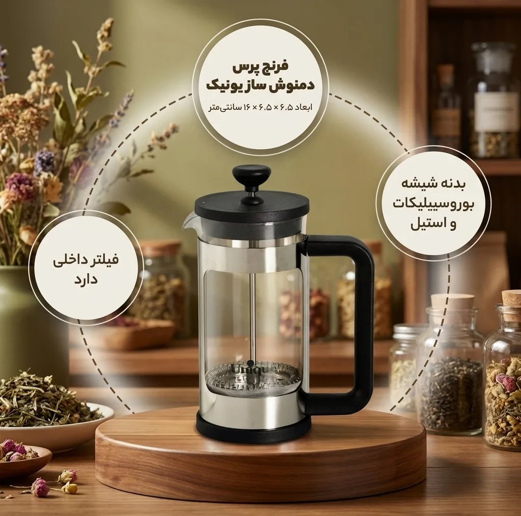 فرنچ پرس یونیک کد 3001