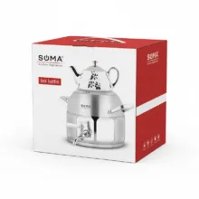 ست کتری و قوری سوما مدل so-7119 گنجایش کتری 6 لیتر گنجایش قوری 1/5 لیتر