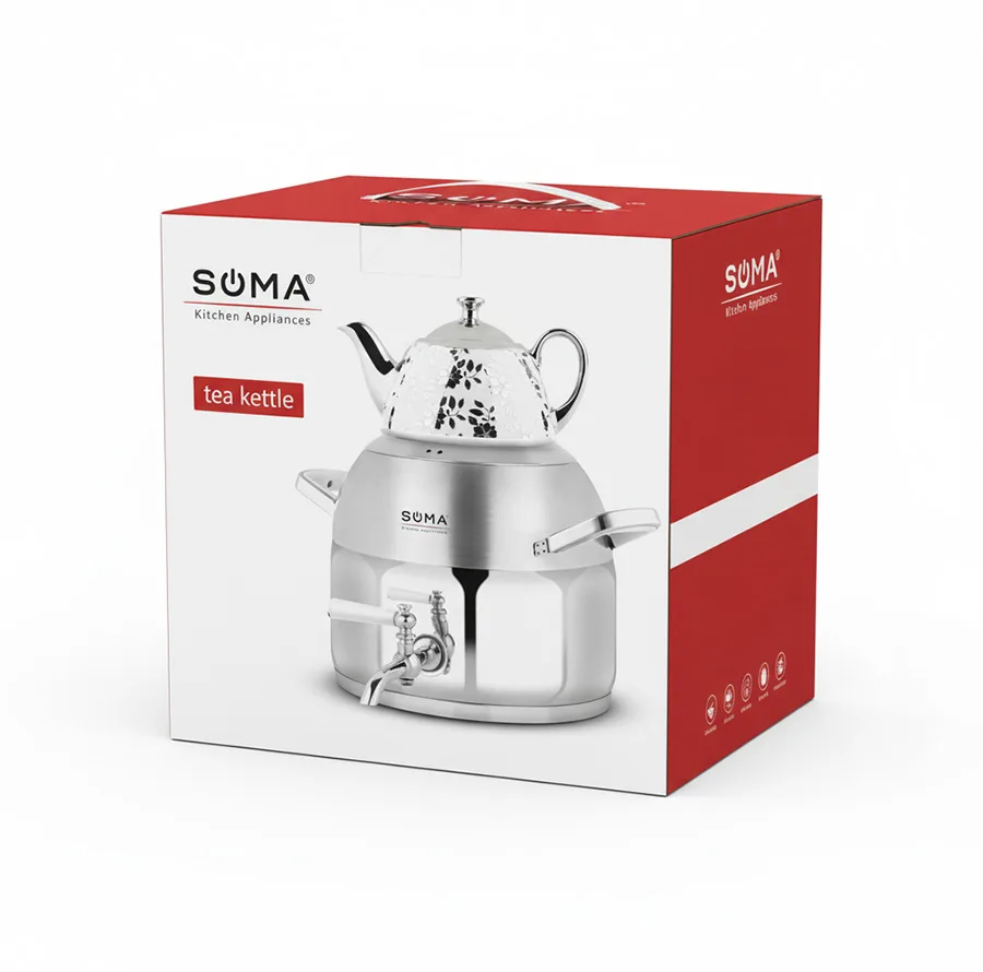 ست کتری و قوری سوما مدل so-7119 گنجایش کتری 6 لیتر گنجایش قوری 1/5 لیتر