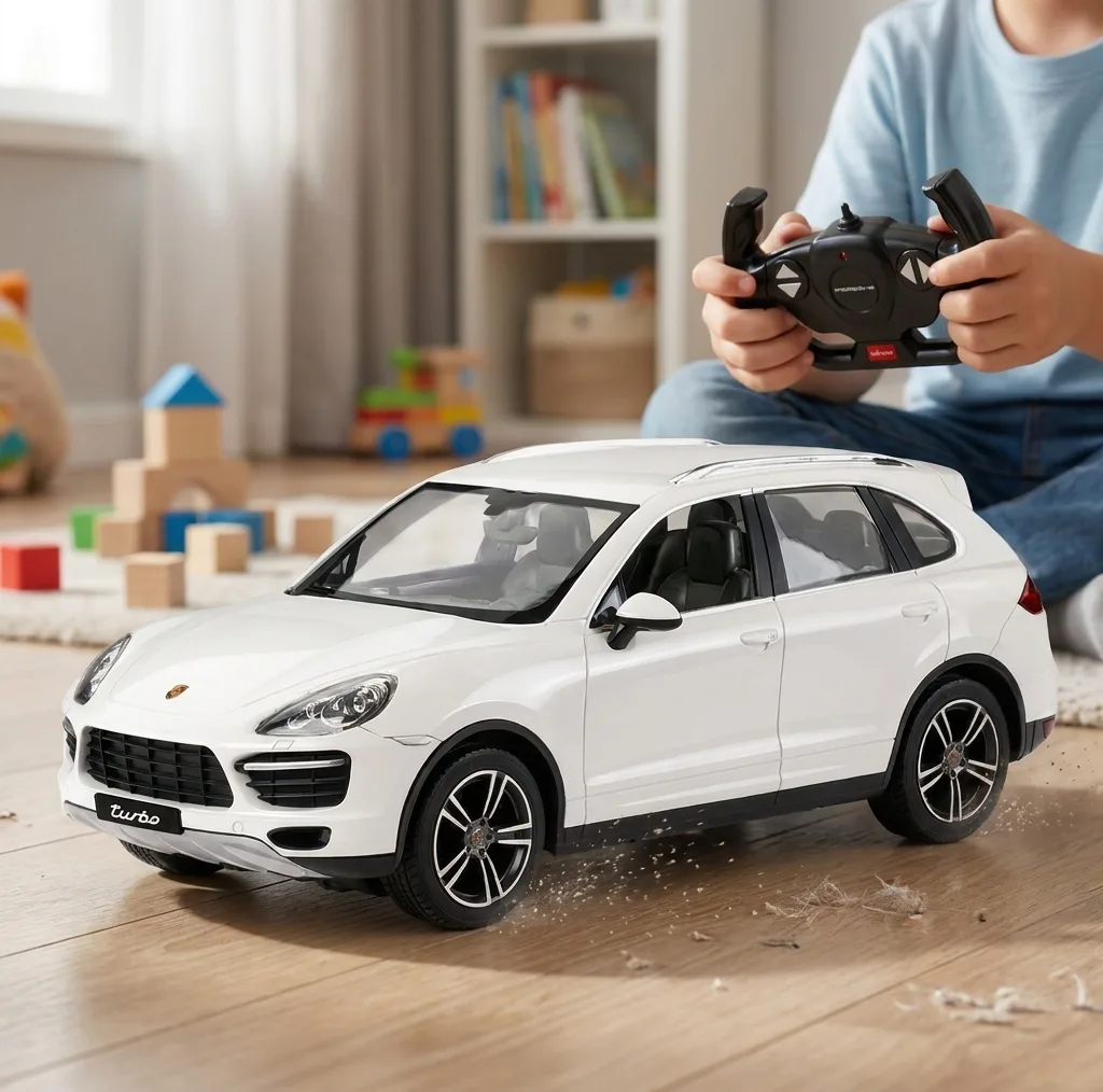 ماشین کنترلی راستار مدل Porsche Cayenne Turbo کد 42900 در مقیاس 1:14