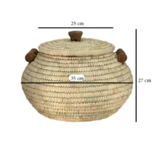 سطل حصیری مدل خمره ای کد 10