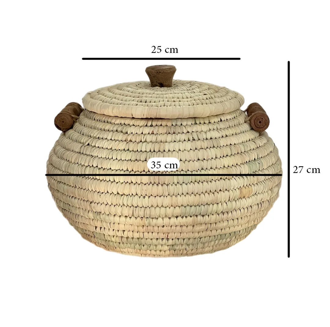 سطل حصیری مدل خمره ای کد 10