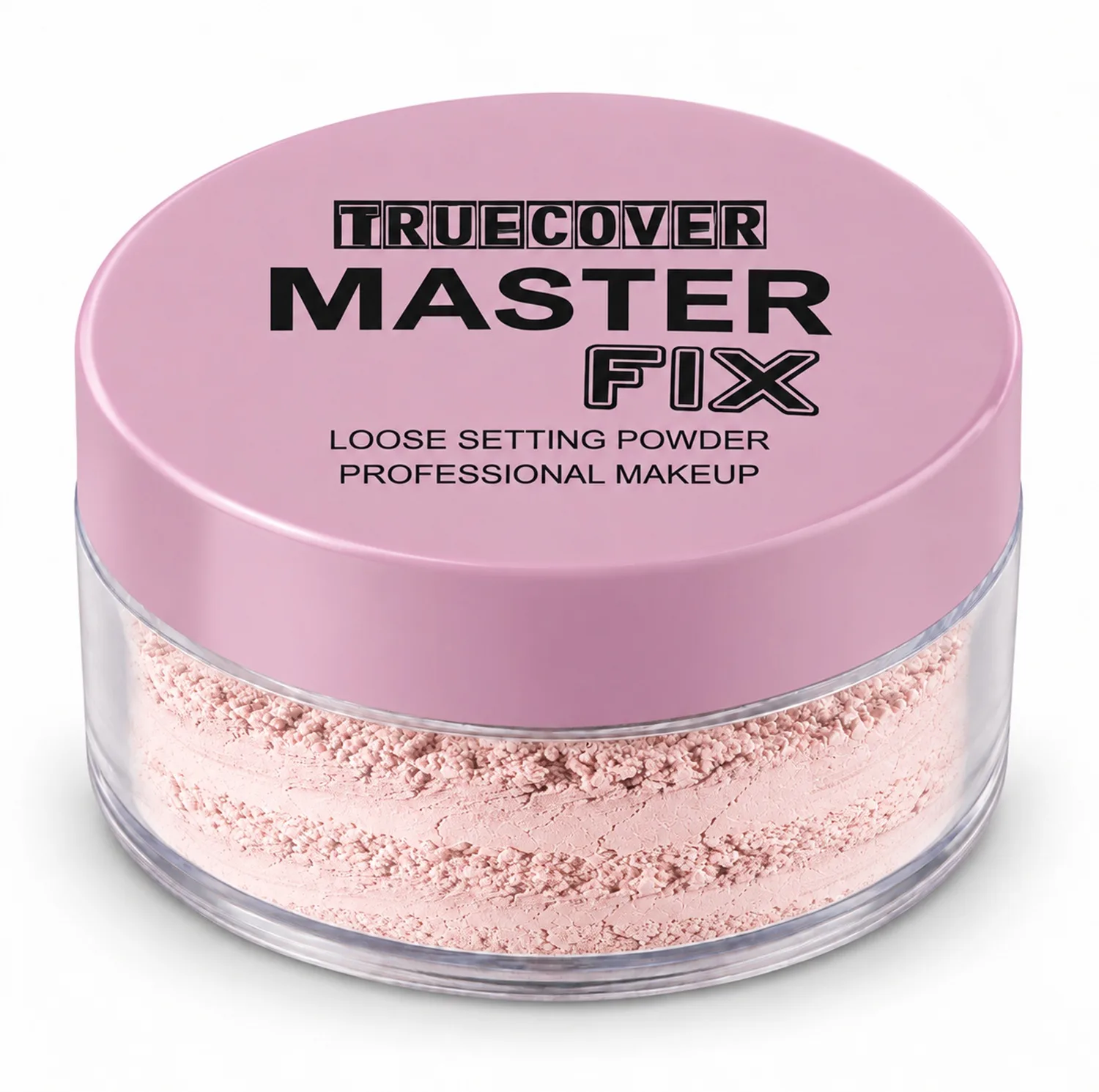 پودر فیکس تروکاور مدل master fix وزن 100 گرم، مناسب برای آرایش‌های طولانی‌مدت، با جلوه رنگ بنفش و سازگار با پوست‌های ترکیبی