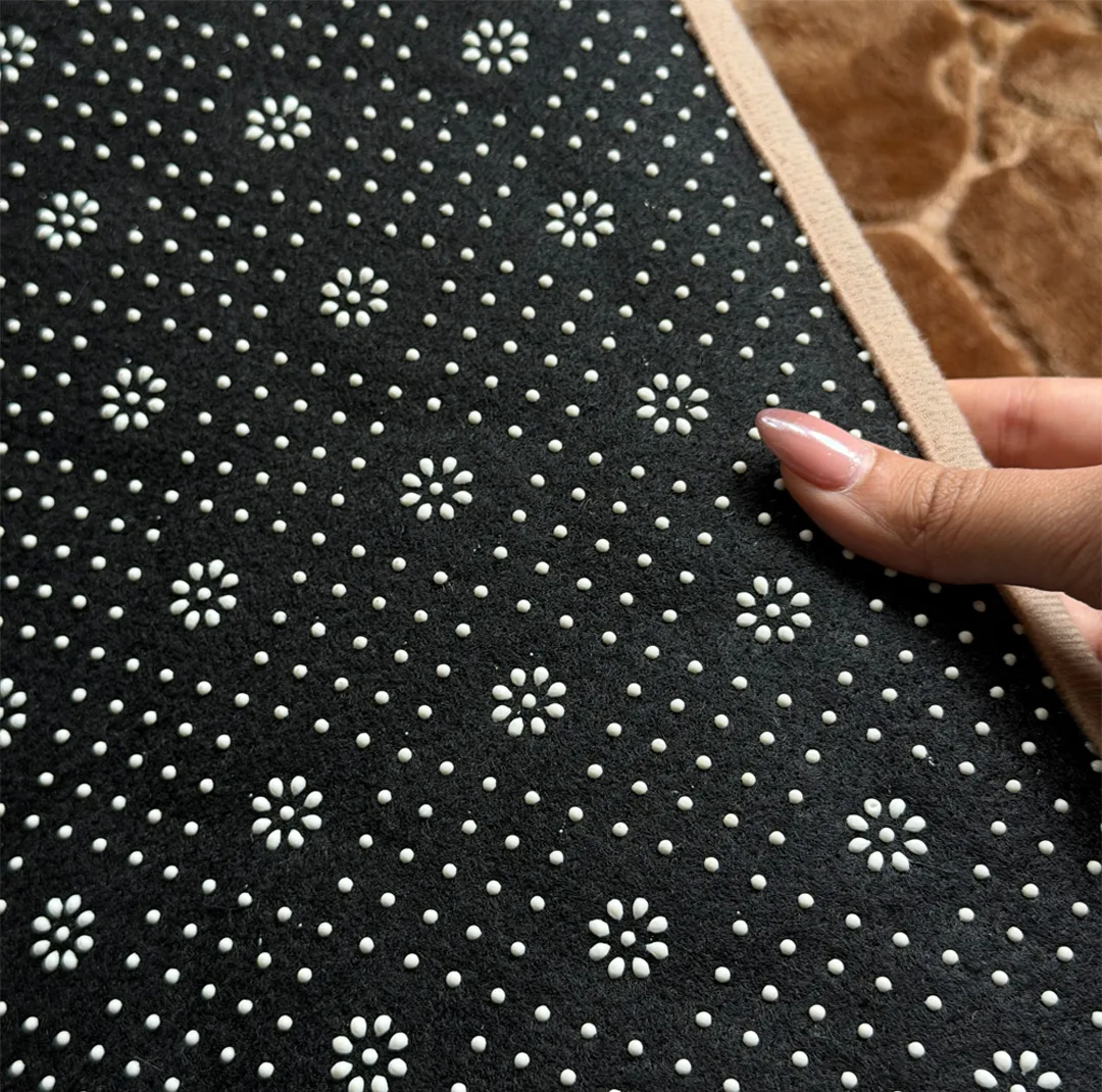 پادری مدل مخمل طرح سنگ سایز 45*75 سانتی متر مناسب برای فضای داخلی