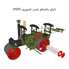 ساختنی 439 تکه مدل غلتک بخار چوبی کد M470