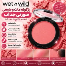 رژ گونه وت ان وایلد مدل Mellow wine شماره 1111556E رنگ رز آجری
