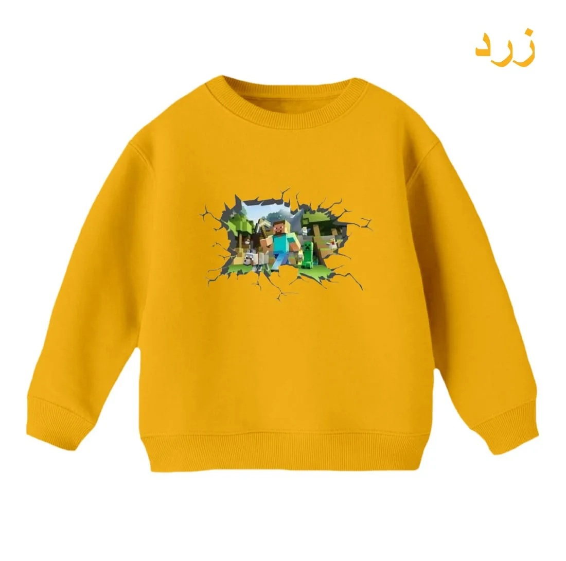 سویشرت بچگانه مدل ماینکرفت کد 6
