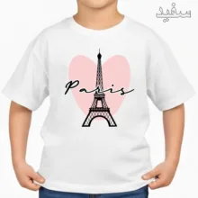 تی‌شرت آستین کوتاه بچگانه مدل پاریس کد p1