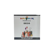 اسپری رنگ کروم نقره ای دوپلی کالر مدل Deco حجم 150 میلی لیتر مجموعه 6 عددی