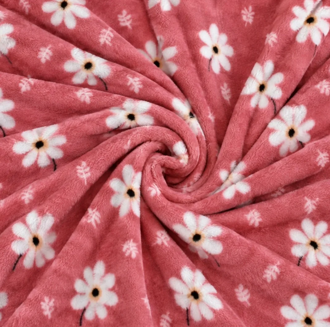 پتو مسافرتی 1 نفره مدل شکوفه ریزه سایز 160×220 سانتیمتر