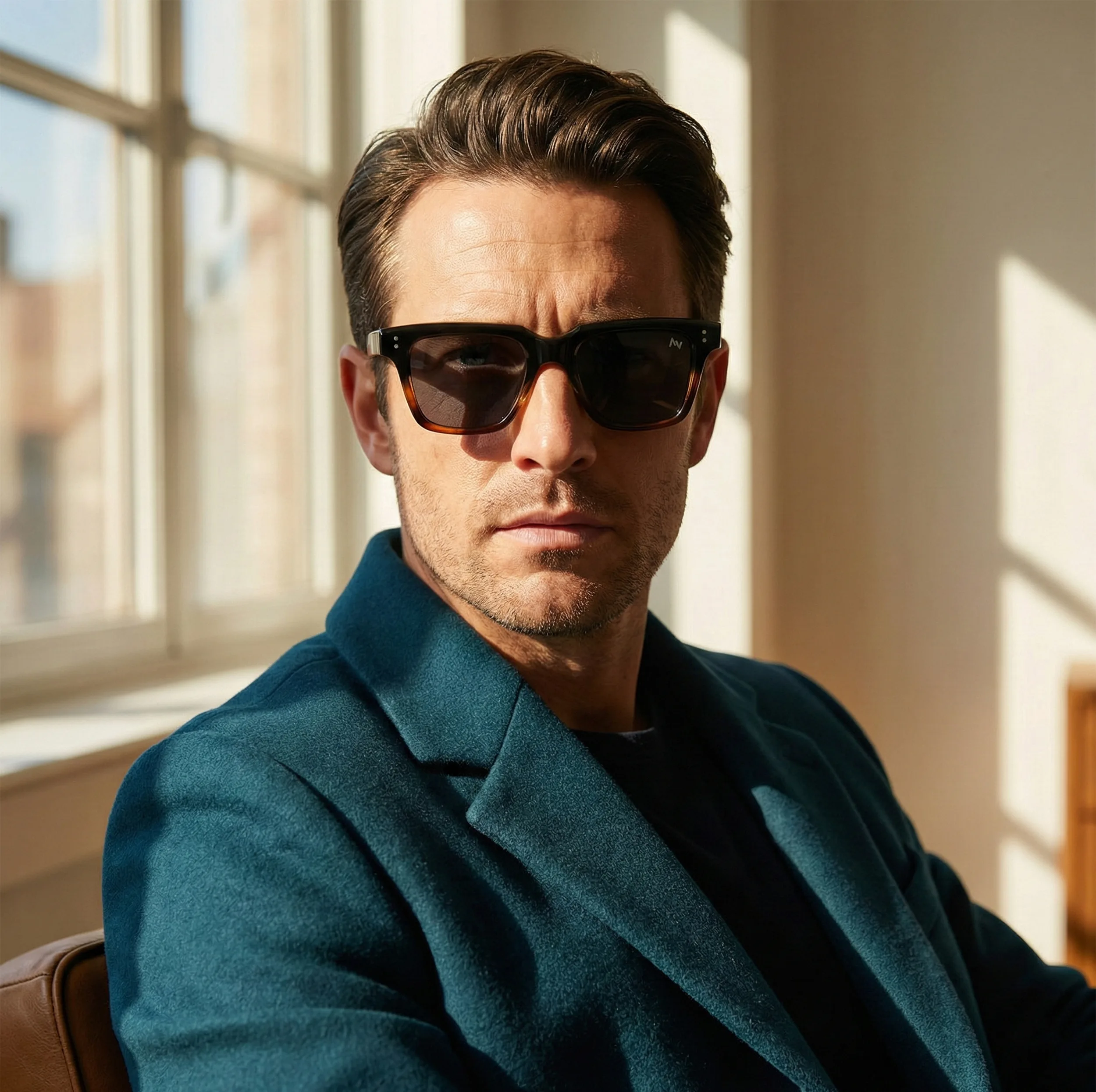 عینک آفتابی ویفرر (Wayfarer) آلبرت وگ مدل SZ8204 Tortoise Obsidian