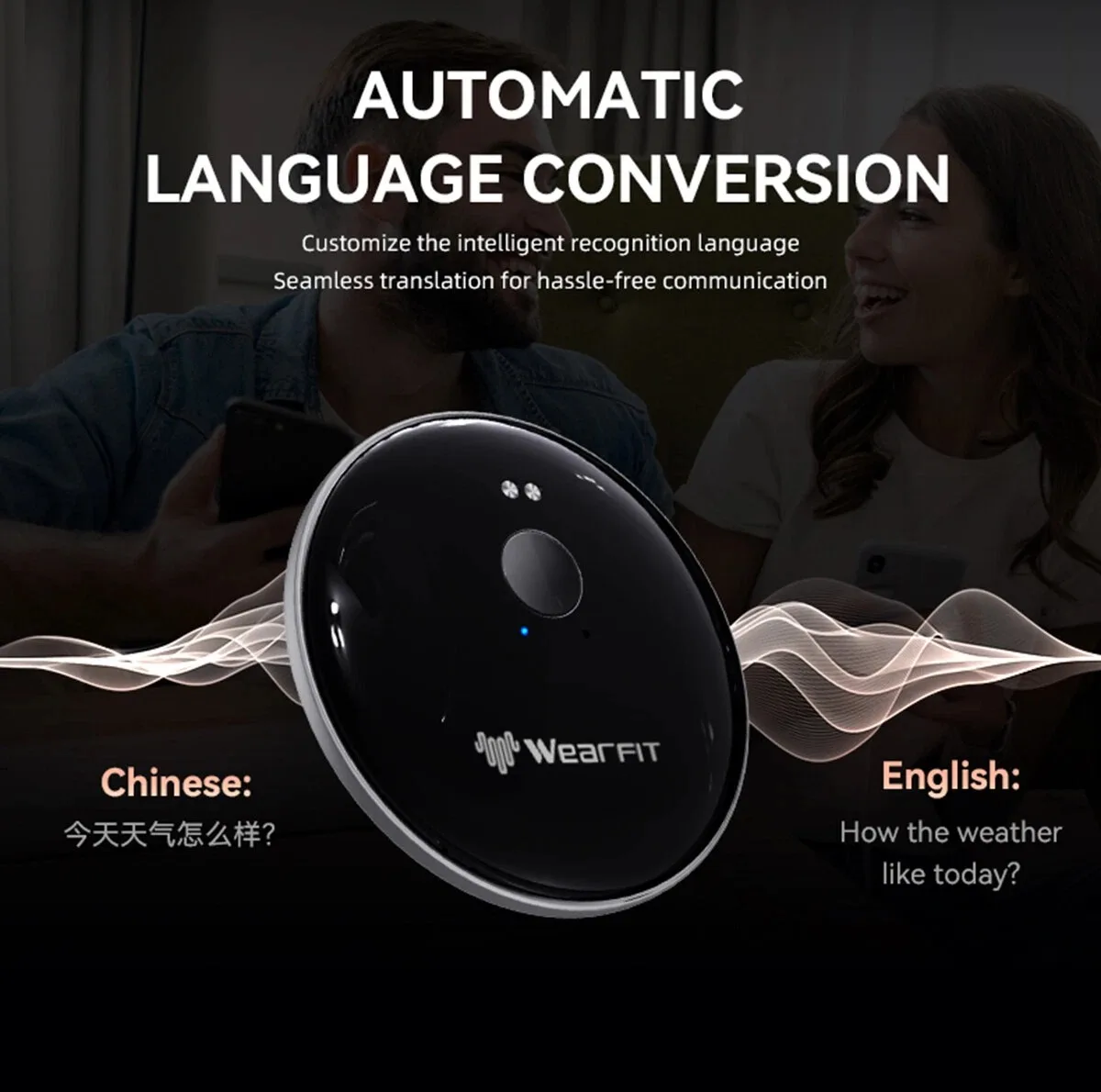 مترجم جیبی مدل Wearfit Magnetic AI 102