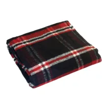 پتو مسافرتی یک نفره مدل چهارخونه کد 2 سایز 160×220 سانتی متر