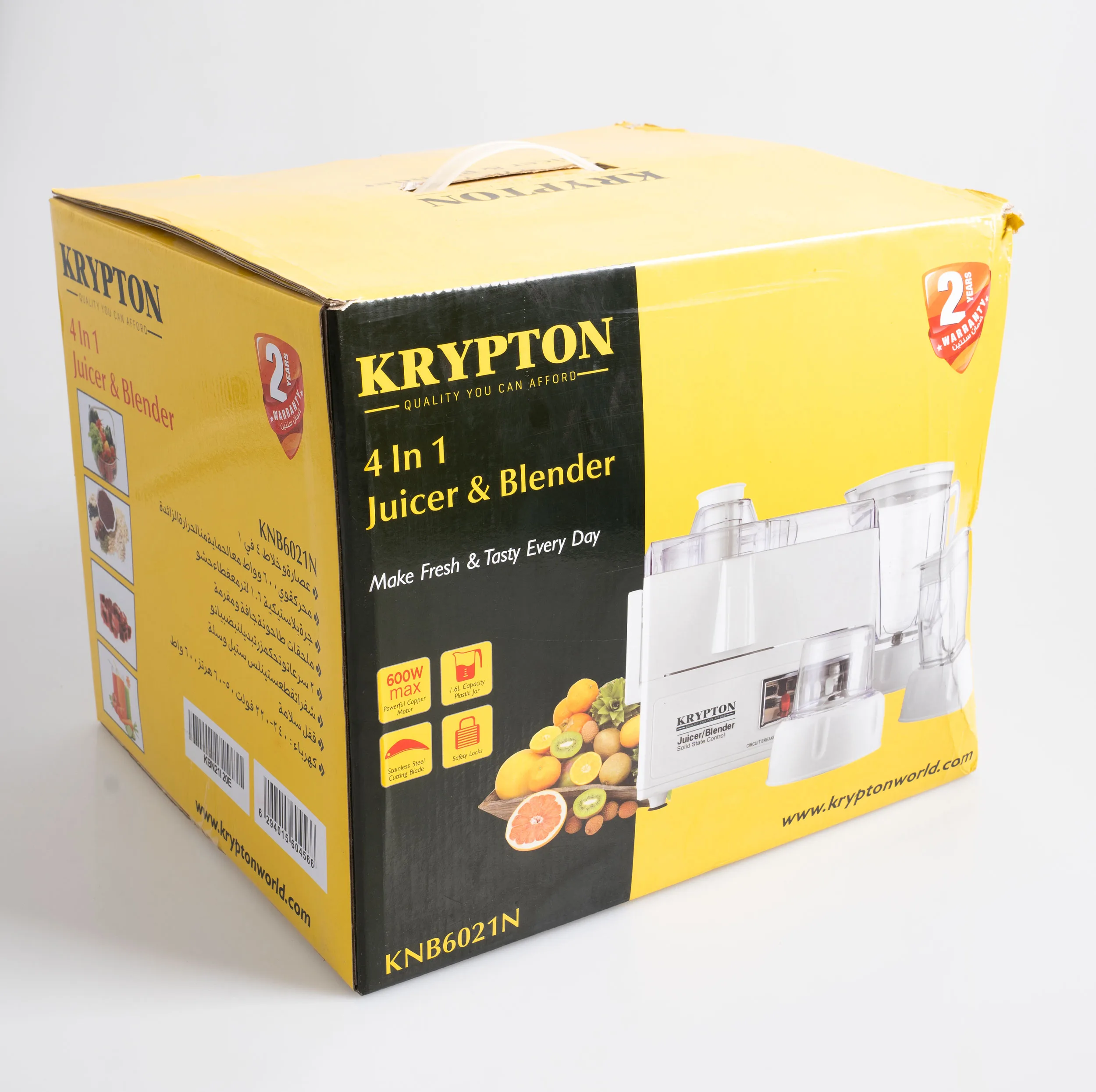 آبمیوهگیری ۶۰۰ وات کریپتون مدل KNB6021N