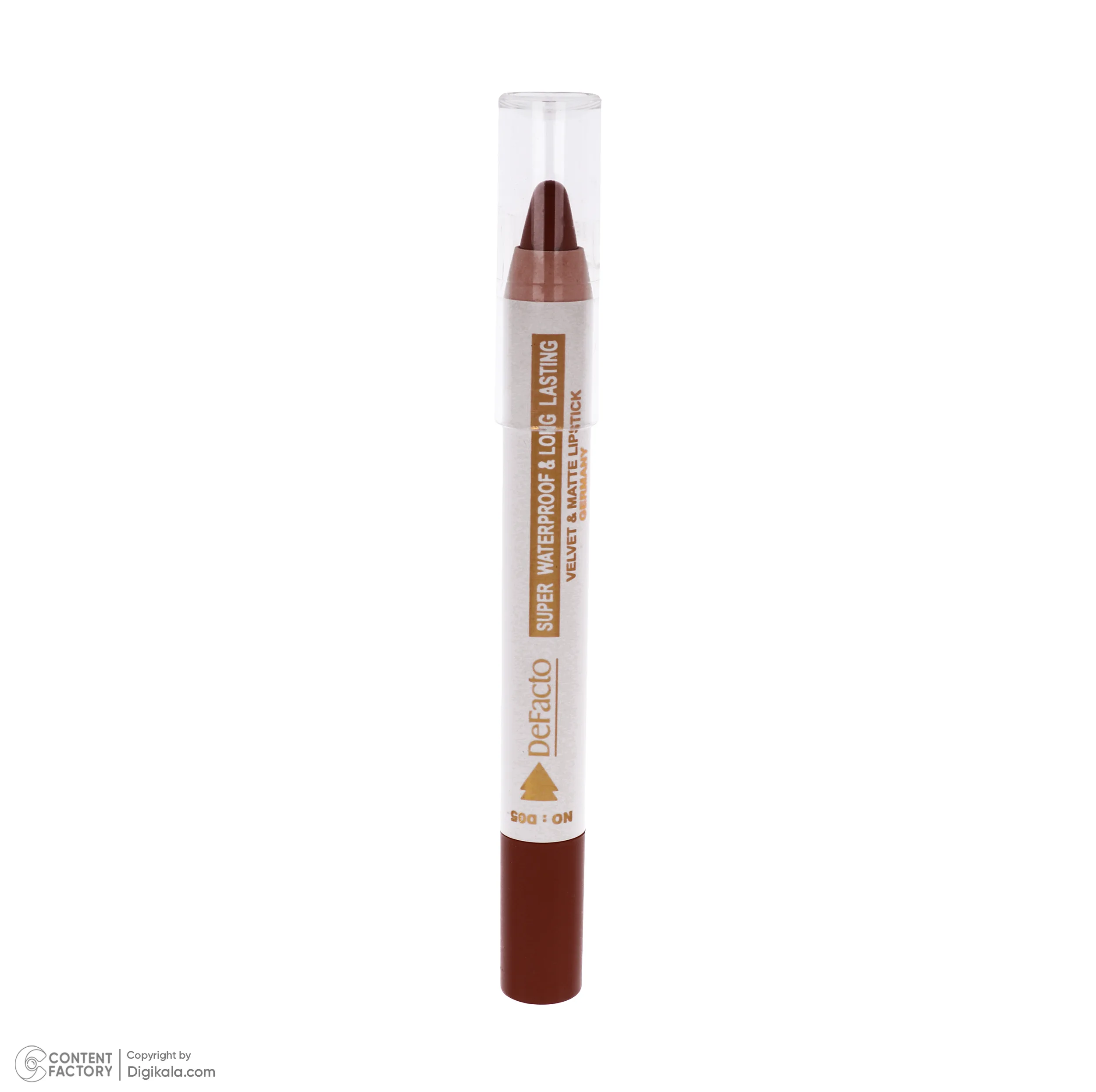 رژ لب مدادی مات دیفکتو مدل Waterproof شماره 5