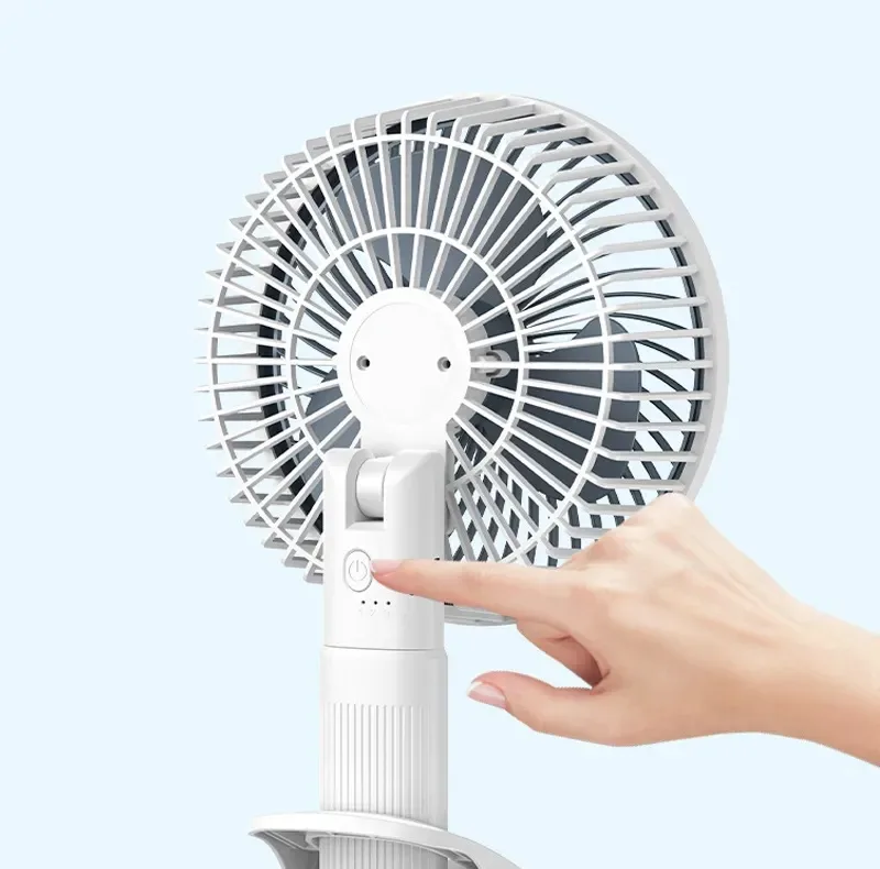 پنکه شارژی مدل Circulation Clamp Fan ظرفیت 1200 میلی آمپر ساعت