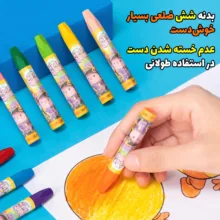 مداد شمعی 24 رنگ دلی مدل باکس دار کد 72092
