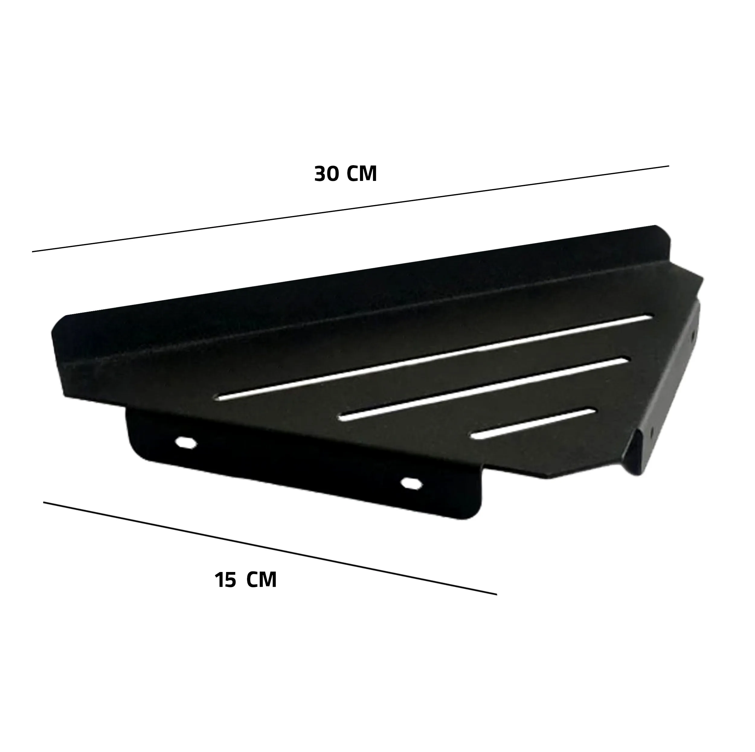 شلف دیواری مدل فروردین طرح مثلث کد A03 بسته 3 عددی
