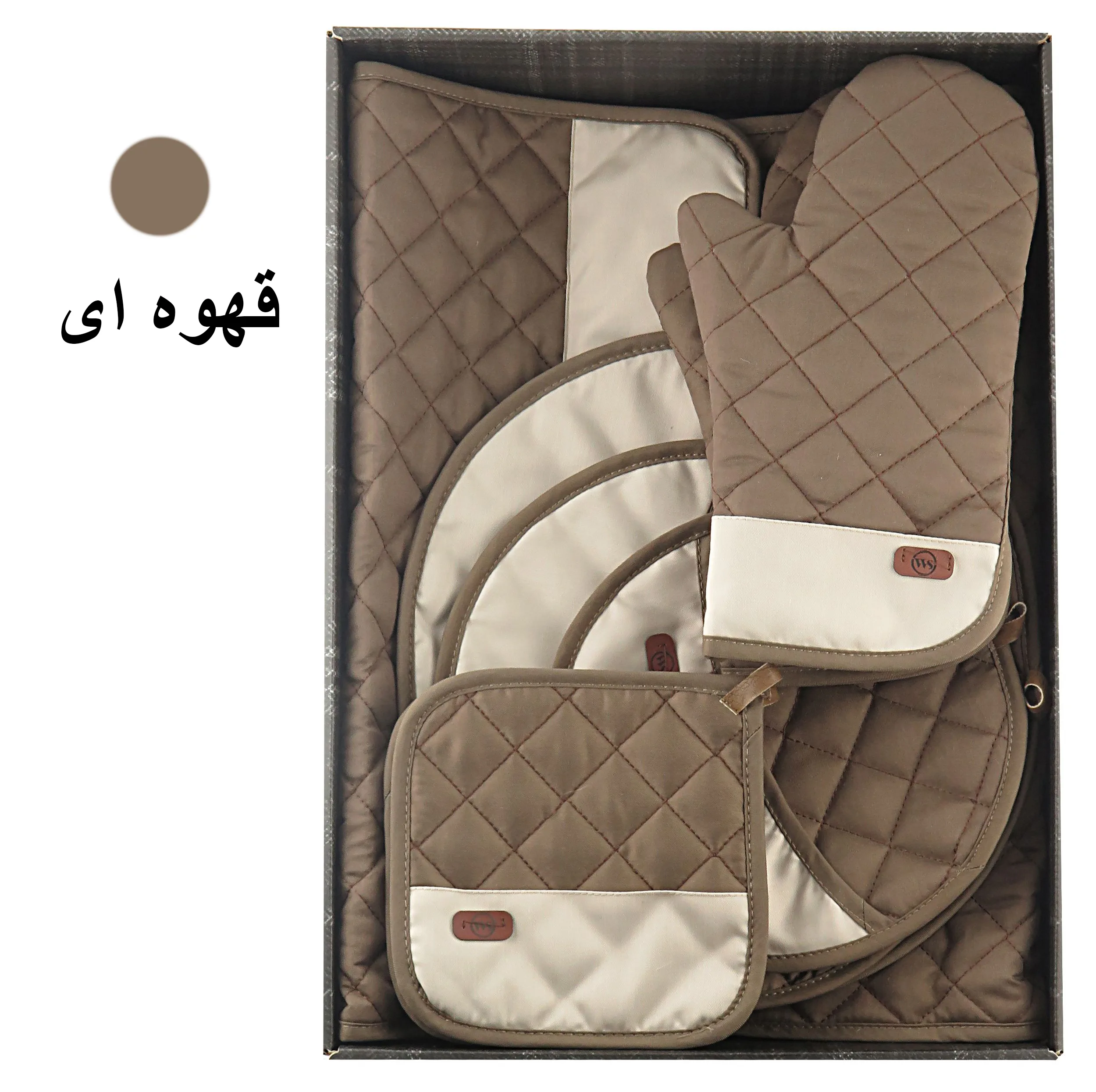 ست لوازم پارچه ای آشپزخانه 12 پارچه دبلیو اس مدل سرآشپز